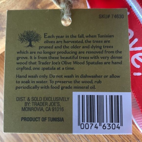 Olive Wood Bowl And Spatula Trader Joe’s - Picture 7 of 14